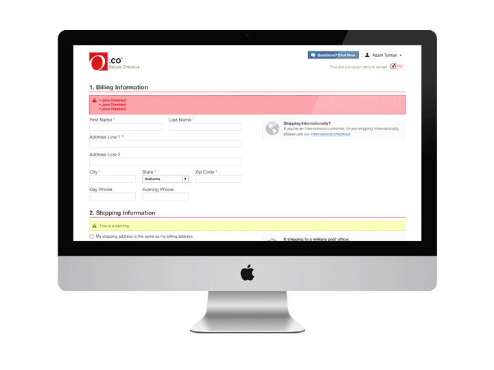 Checkout UI Kassandra Wright